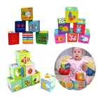 Магический куб для детей 0-12 месяцев, плюшевая игрушка, клатч, Погремушки для новорожденных, Развивающие мягкие игрушки