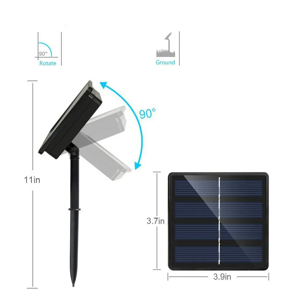 

100LED Solar Copper Light String Outdoor Waterproof Lawn Decorative Light String for Christmas Garden Wedding Party