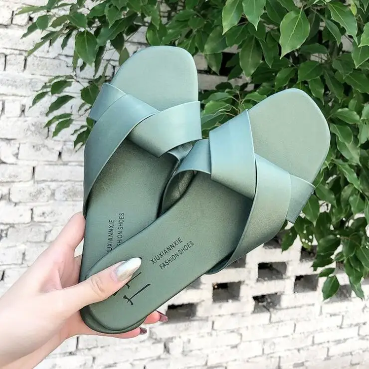 Whosong/прямые тапочки с фабрики Новинка 2019 года женская летняя одежда модные
