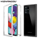 360 полный защитный чехол для Samsung A51 A71 A52 A72 A50 A70 S21 S20 FE Note20 Ultra S10 Plus прозрачный мягкий двойной силиконовый чехол