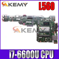akemy aill1 l2 la c421p for lenovo thinkpad l560 15 inch laptop motherboard sr2f1 i7 6600u intel gma hd 520 ddr3l