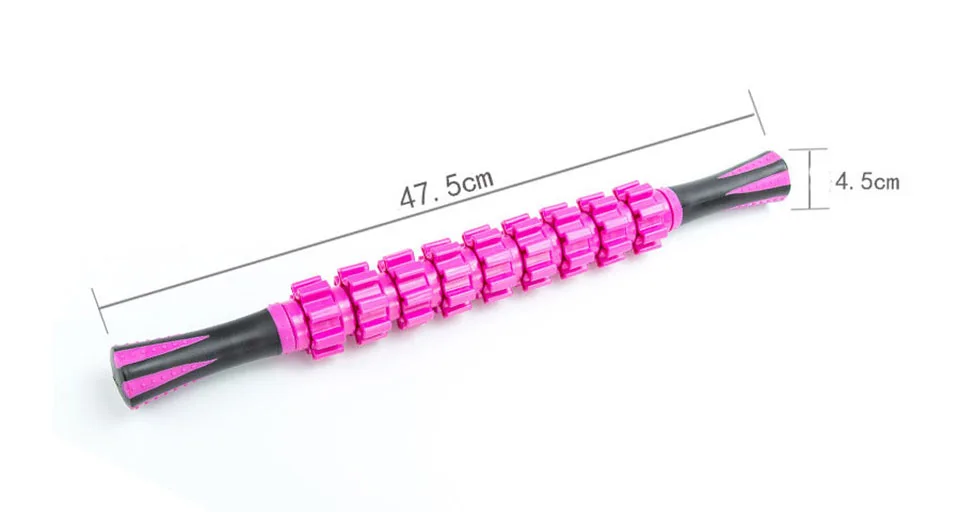 Роликовый массажер для йоги спортивный тела 9 роликов инструмент физиотерапии