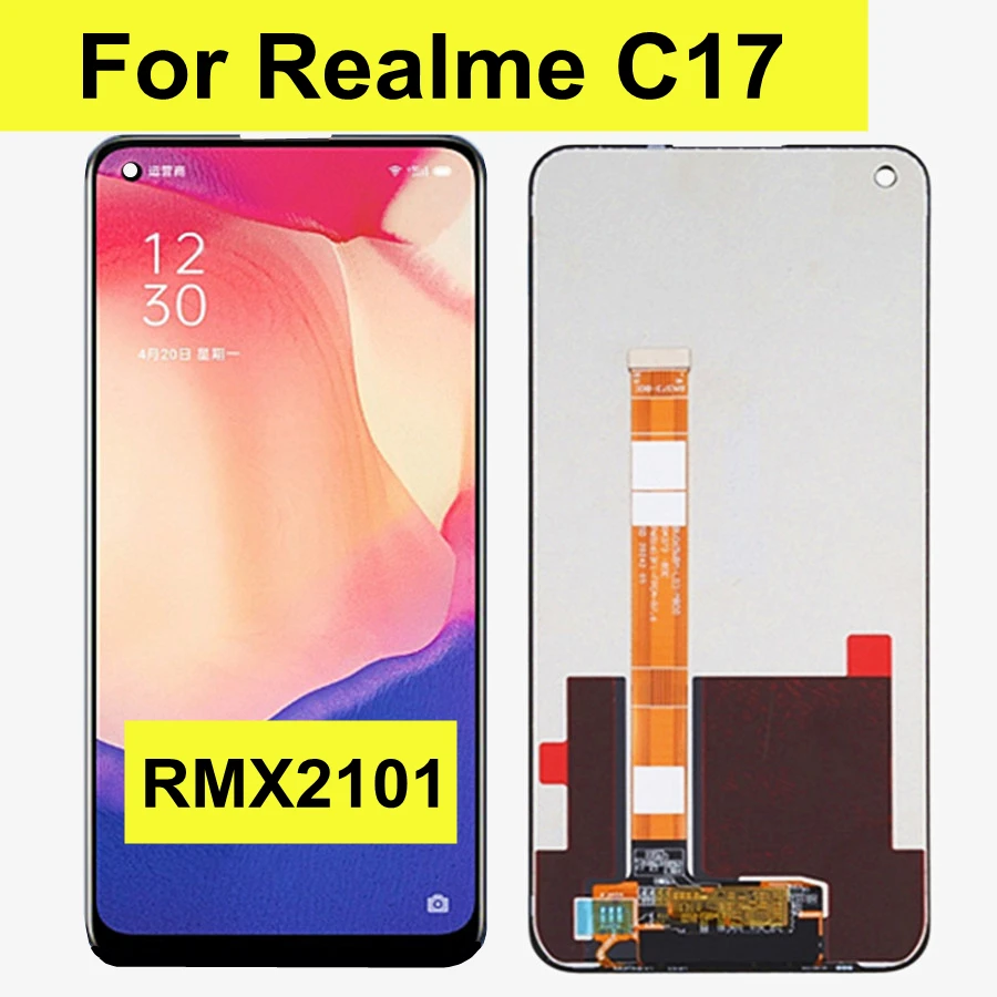 

6.5" Tested For OPPO Realme C17 RMX2101 LCD Display Screen Touch Panel Digitizer Assembly For Realme C17 C 17 lcd