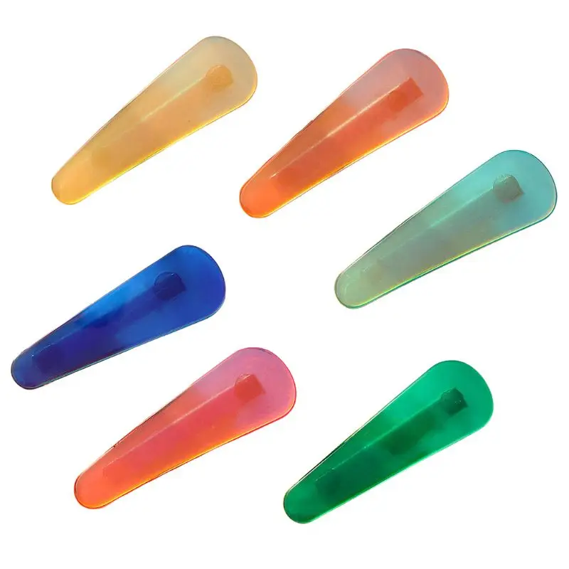 Женские боковые челки заколка для волос полупрозрачная Ослепительная