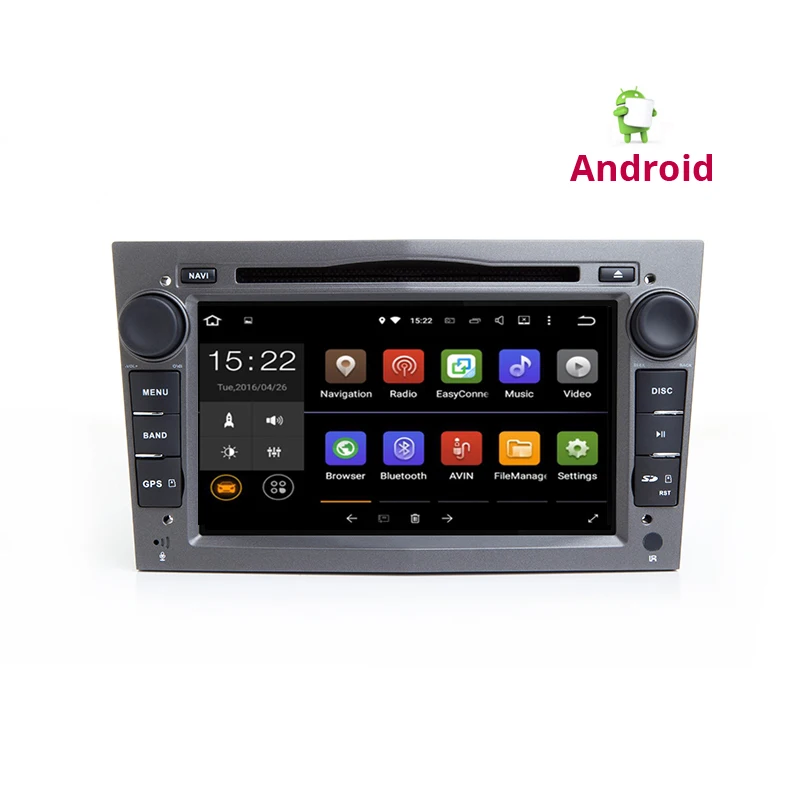 2 din Android автомобильный Радио DVD gps для Vauxhall Opel Astra H G J Vectra Antara Zafira Corsa Vivaro Meriva Veda 2DIN gps Мультимедиа - Цвет: Android Gray  DVD