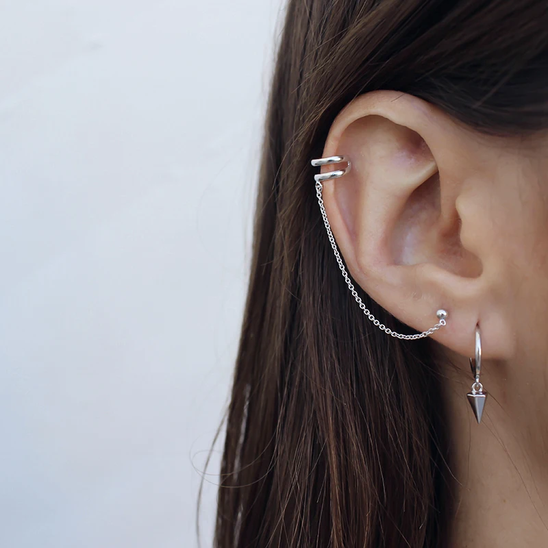 Серьги-клипсы женские из серебра 925 пробы с кисточками | Украшения и аксессуары