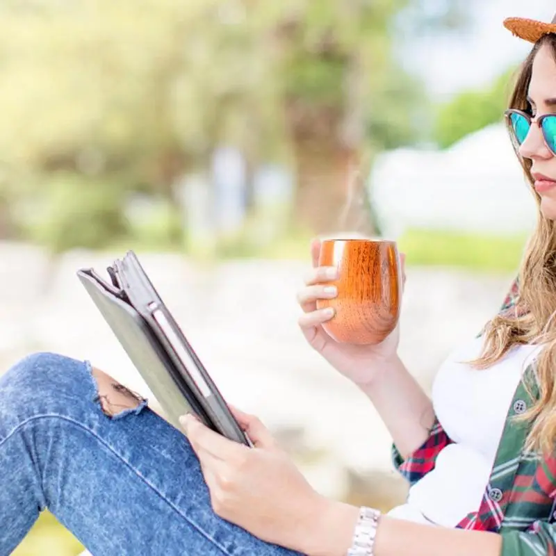 1 шт. деревянная кружка из натурального Джуба ручной работы для завтрака молока