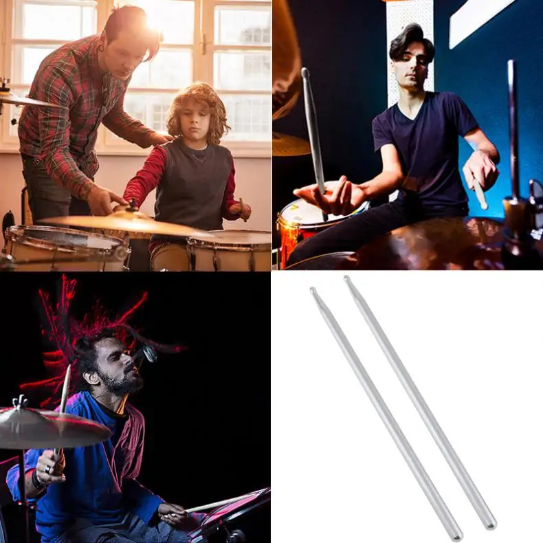 

5A Aluminium Alloy Drumsticks for Jazz /Snare Drum and Dumb Drum Pad Basic Skills Practicing Strength Endurance Exercises