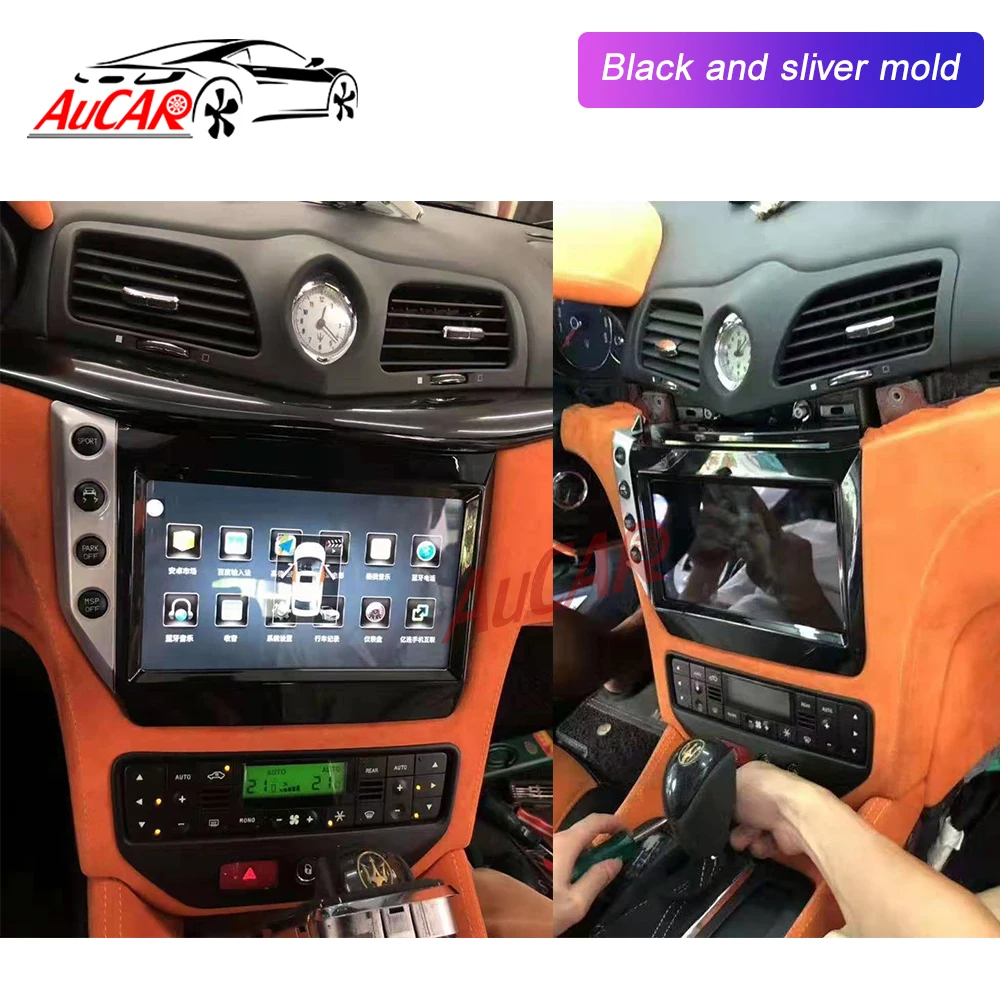 AuCAR " Android 8,1 DIN Автомобильный мультимедийный Радио стерео для Maserati GT/GC GranTurismo 2007- gps навигация автомобильный dvd-плеер