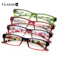 clasaga 2022 fashion reading glasses womens printing flower frame eyeglasses hd reader with spring hinge decarative eyewear