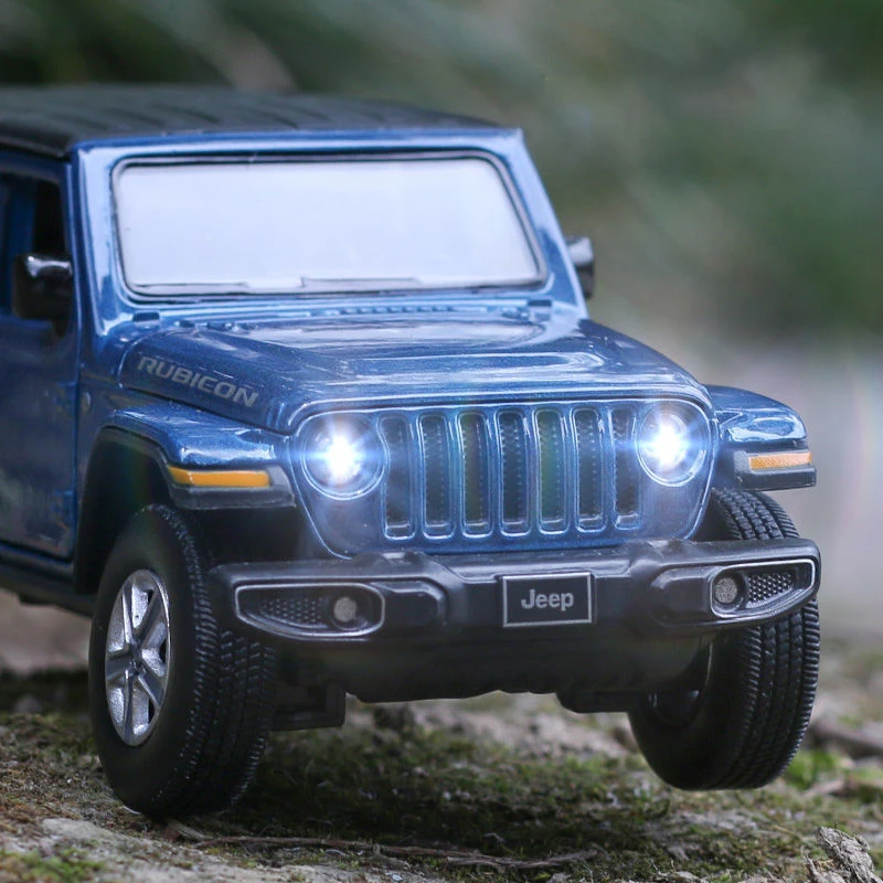 Джипы Sahara Wrangler Модель игрушечных транспортных средств 1:32 звуковые светильник