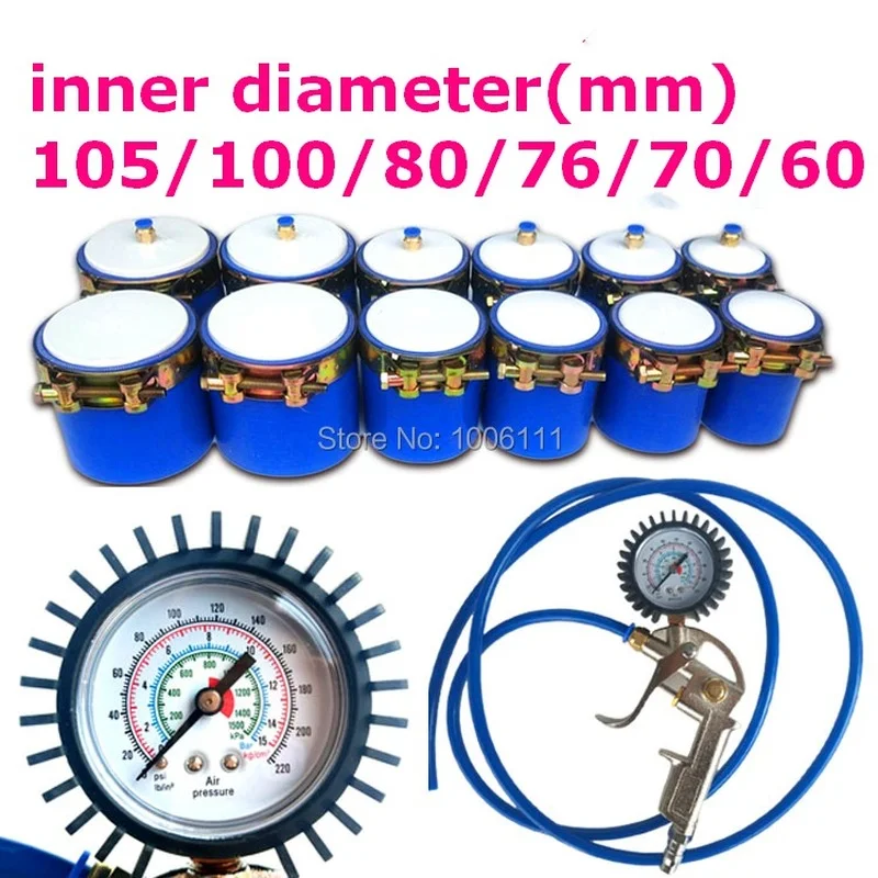 Diesel Car Truck Turbocharger Cooler Seal Test Tool Sets, Superturbocharger Cooler Pressure Testing Tools