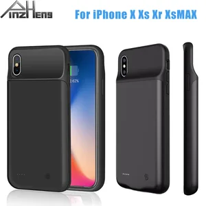 pinzheng battery charger case for iphone x xr xs max battery case power bank charging case charger ultra slim external back pack free global shipping