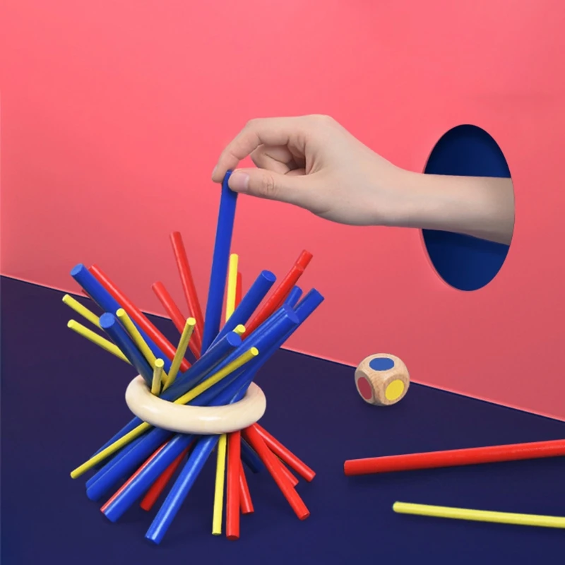 

1 Set Wooden Sticks Steady Stacking Game Toys for Kids Balance Patience Hand Skills Training Puzzle Gifts
