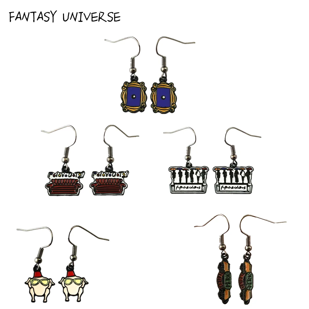 

FANTASY UNIVERSE Comedy TV Friends Earring Metal High quality Fashion Eardrop Woman Gift