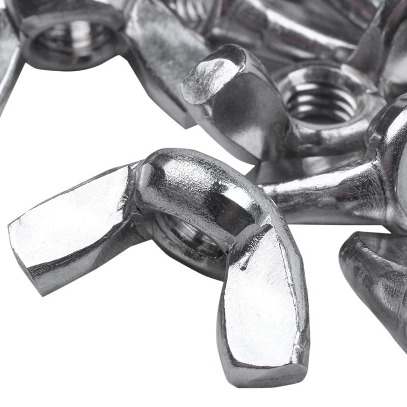 M6 резьба Диаметр из нержавеющей стали крыло гайка бабочка гайки 10 шт.|Гайки| |