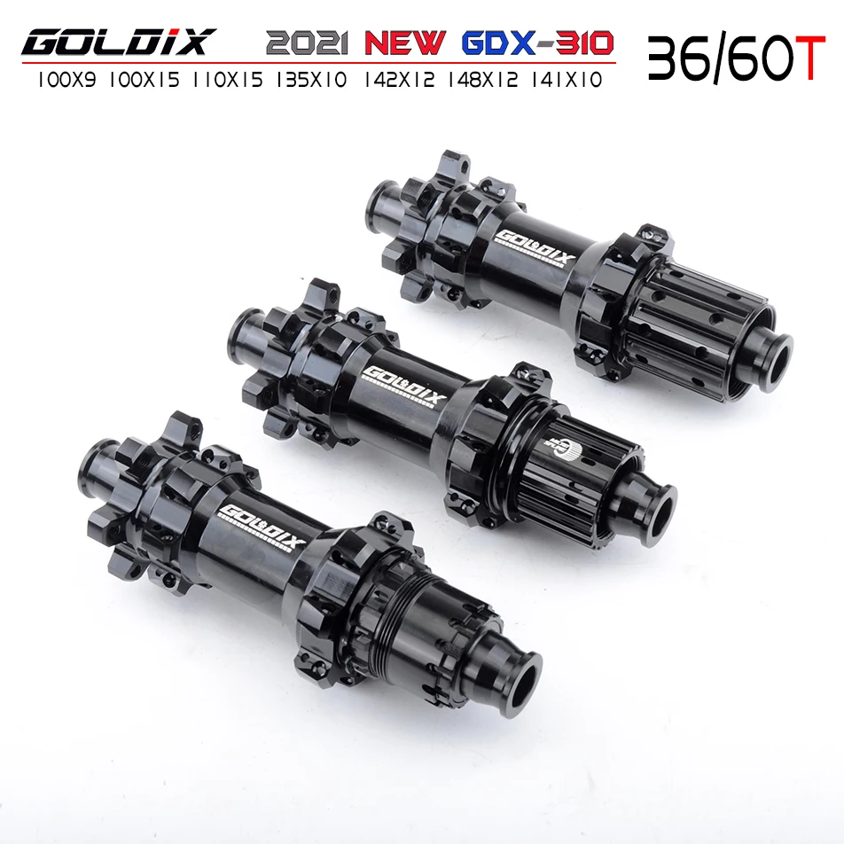 

GOLDIX DT35 Abgedichtete lager MTB Mountainbike Nabe Schnellspanner set Bike hub 32 H Scheibenbremse 15/12mm Steckachse QR Fahr