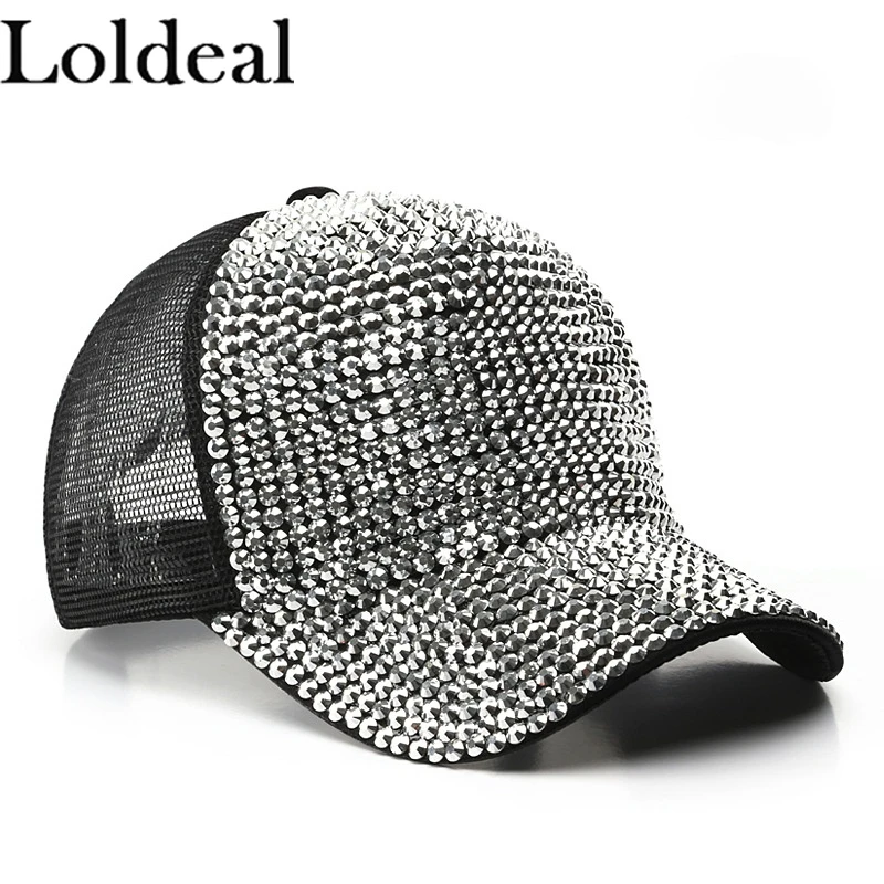 

Loldeal Fashion Diamond-studded Baseball Cap Outdoor Sunscreen Unisex