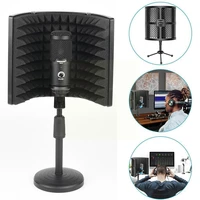 microphone isolation 3 panel with stand sound proof plate acoustic foams panel foam for studio recording m6z7