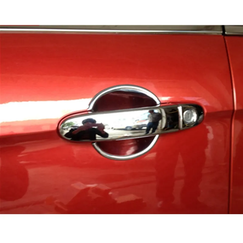 Хром Стилизация Щепка дверные ручки чаши Крышка для Ford S MAX 2007 2008 2009 2010