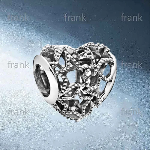 

798462C00 Heart & Stars Openwork Charm