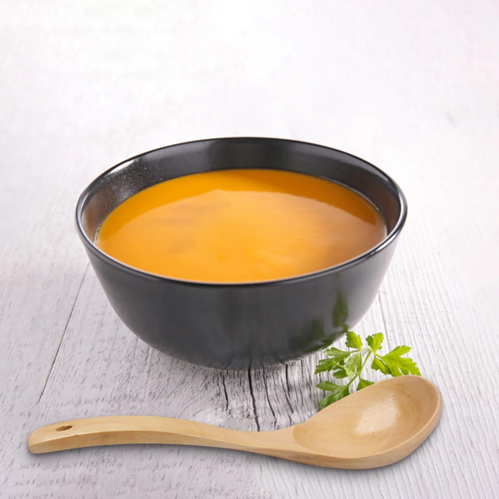 

Pawaca Wooden Soup Rice Porridge Spoon Wooden Scoop Bamboo UtensilTableware Kitchenware Catering Tool Dinnerware for Kitchen