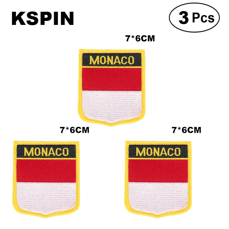 

Подвеска в виде флага Монако, украшение своими руками