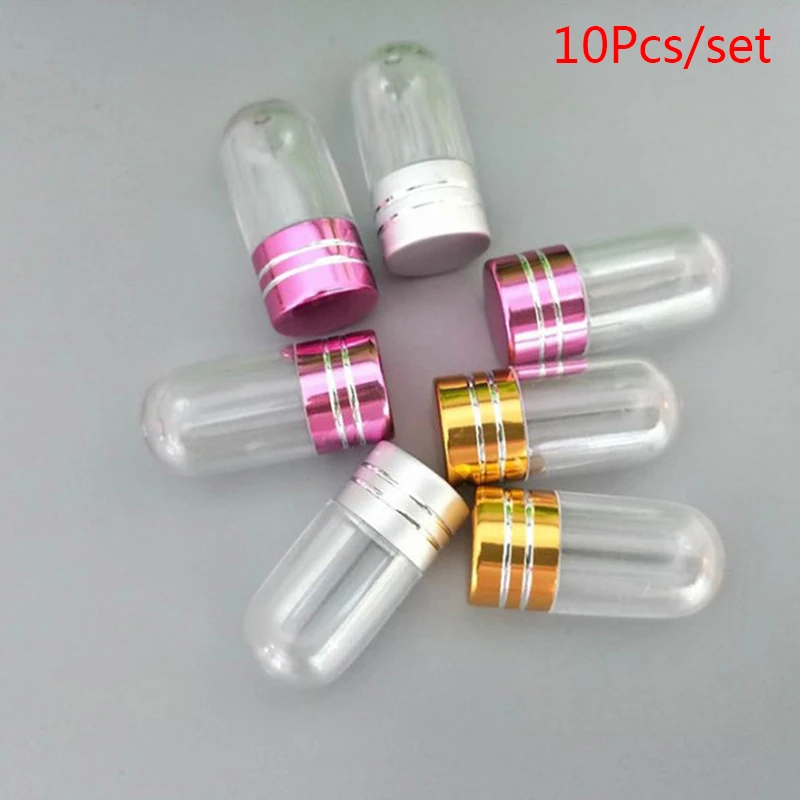 10 шт пустые прозрачные таблетки чехол бутылки контейнера оболочка капсулы