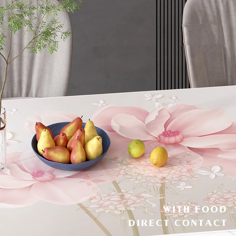 Скатерть из ПВХ с 3D принтом водонепроницаемый коврик для стола маслостойкая