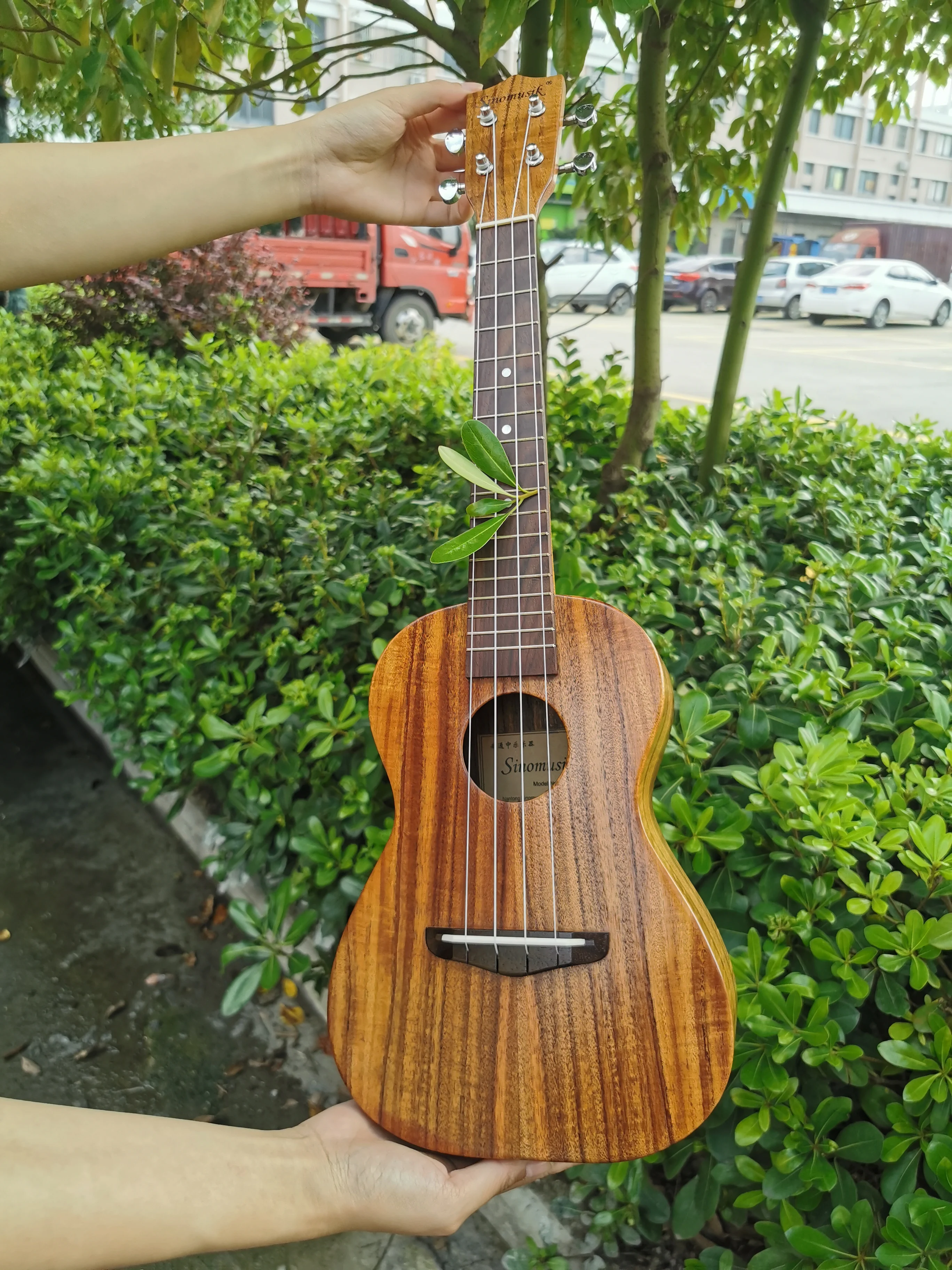 23 дюйма укулеле Твердые Koa концертный Гавайский 4 струнная гитара 26 дюймов Тенор