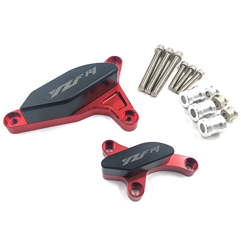 Red MTImport для Yamaha YZF R1 2007 2008 YZF-R1 ЧПУ POM Frame Slider Crash Pad чехол для двигателя Stator чехол Защита от падения Новинка - Цвет: Red