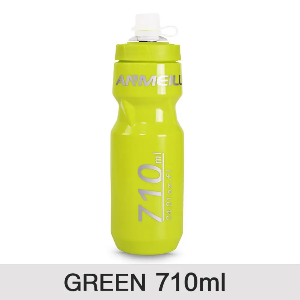 710ml green 610/710 мл MTB велосипедная фляга для воды герметичное сжатое оборудование бутылка для велосипеда горный велосипед мотоциклетные Кемпинг спорт - Цвет: 710ml green