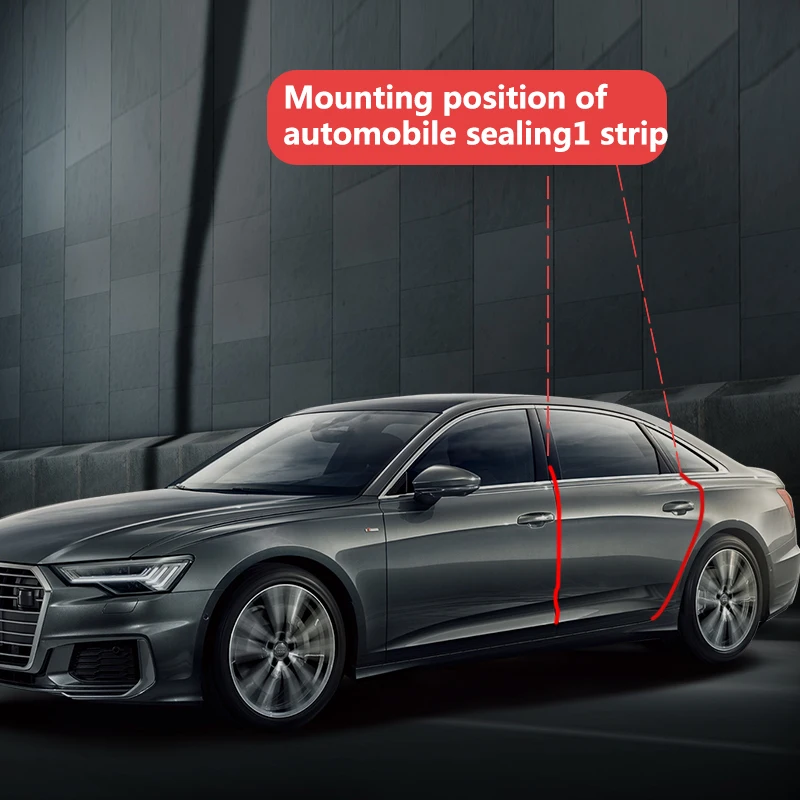 2Pcs Car Door Rubber Seal Strip Filler Weatherstrip Edge Sealing For B Pillar Protection Front Auto Sealant Cars |