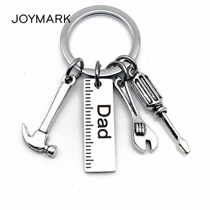 Брелок сделай сам из нержавеющей стали отвертка молоток линейка инструменты для