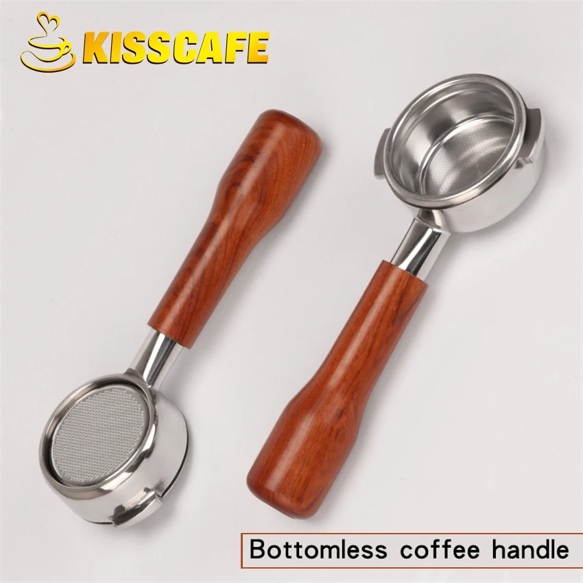 Держатель фильтра для кофемашины из нержавеющей стали с деревянной