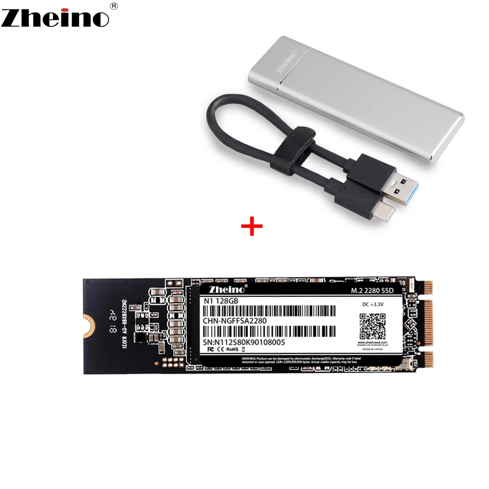 Zheino M.2 2280 внешний SSD для USB 3 1 Type C портативный Внешний жесткий диск ПК ноутбука
