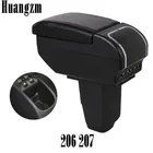 Автомобильный Центральный консольный ящик для хранения Peugeot 206 207 подлокотник коробка 9 USB зарядка