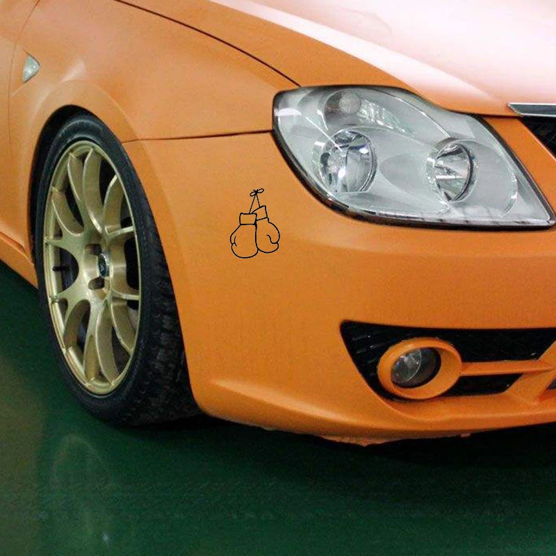 Стильная наклейка для автомобиля 11*15 см милые автомобильные боксерские перчатки