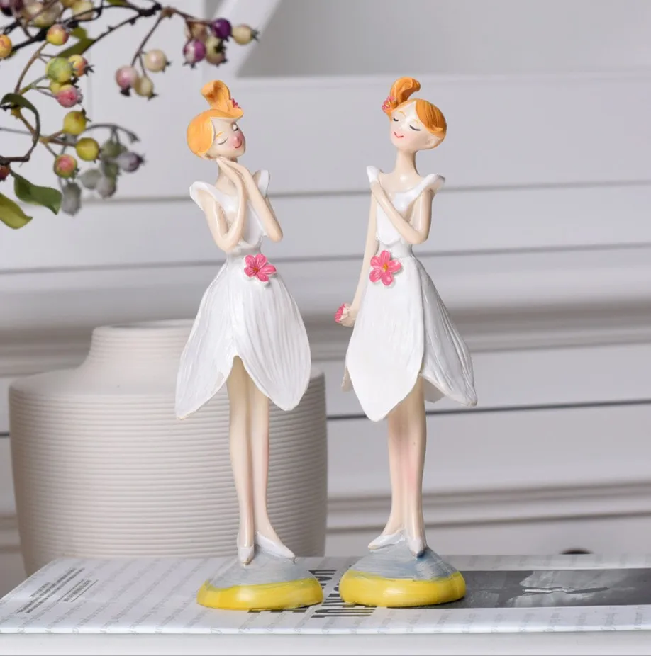 2 шт./компл. креативные красивые ангельские девочки полимерные поделки сказочные