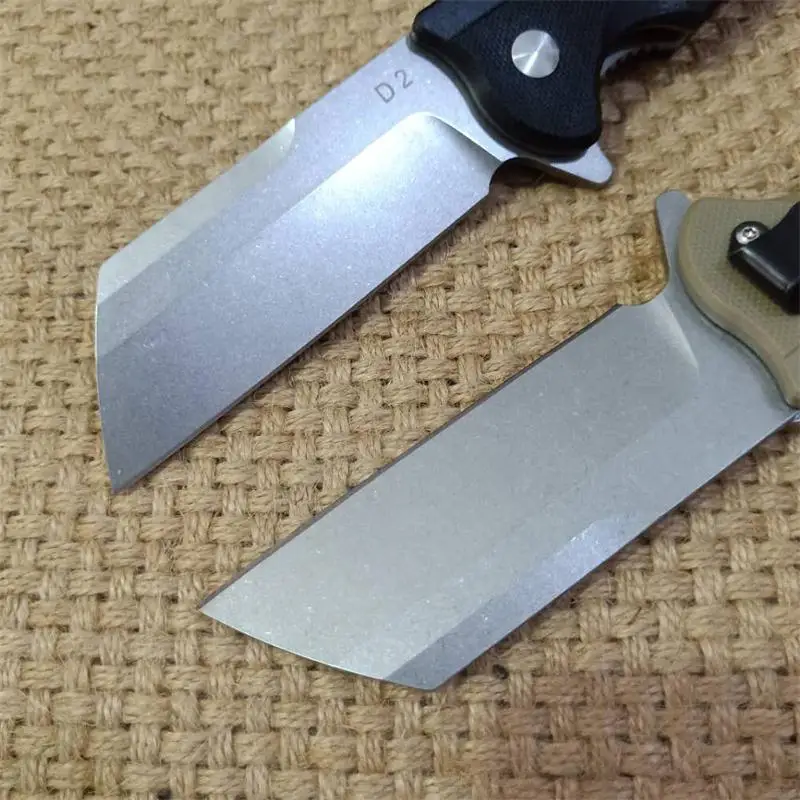 Тактический 58HRC высокая твердость D2 лезвие G10 ручка складной нож для кемпинга