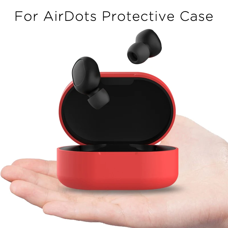 Защитный чехол для redmi airdots беспроводная bluetooth гарнитура силиконовый
