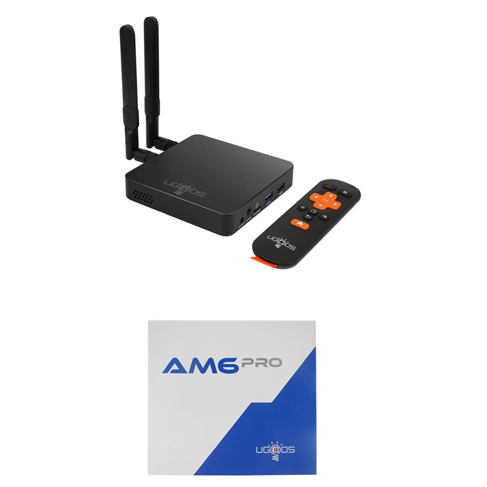 Смарт ТВ приставка UGOOS AM6 и AM6B PLUS 4 Гб 32 ГБ Amlogic S922X J 2 ГГц Android 9 0 4G 5G Wi Fi 1000 м Bluetooth 4K HD