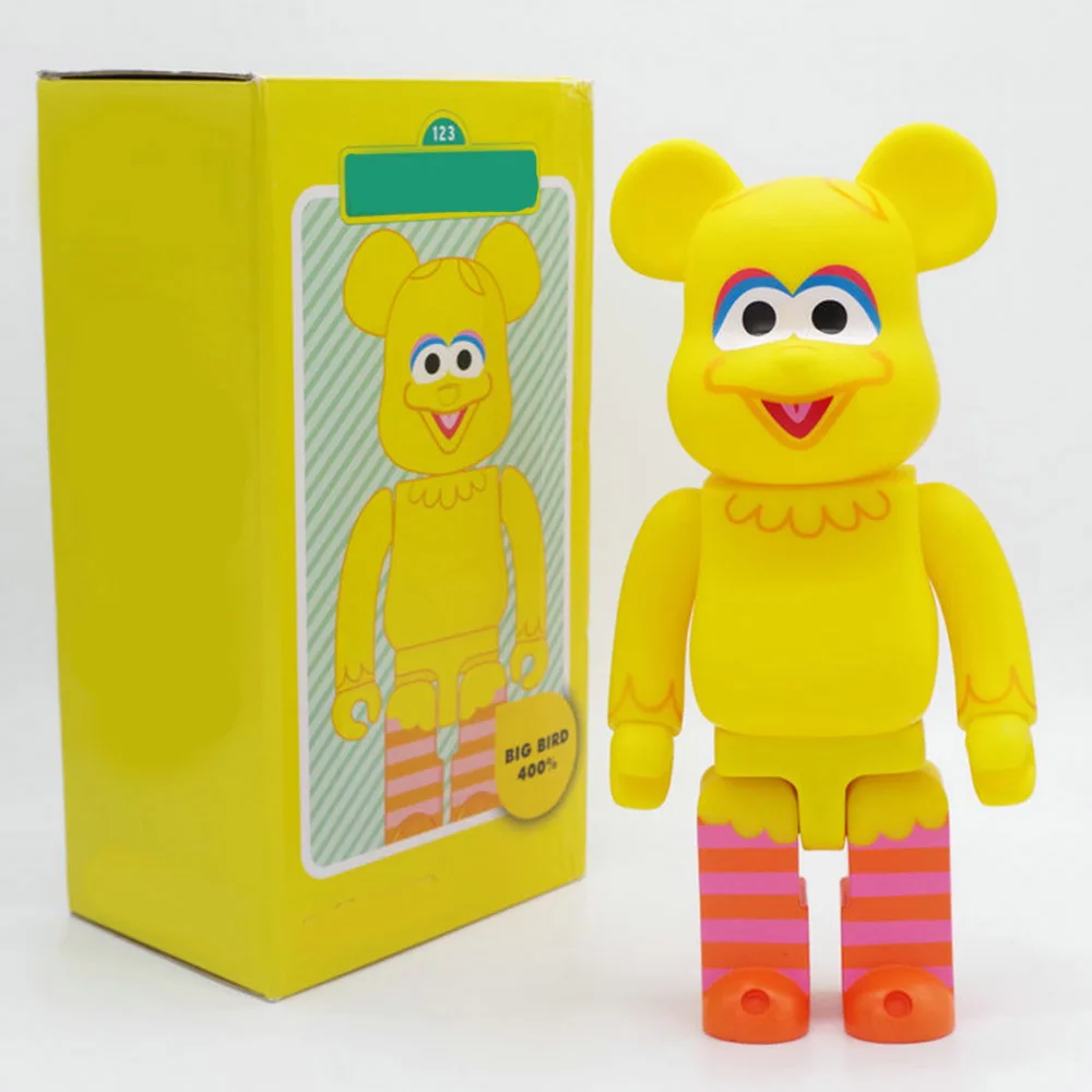 bear34 28 см Кукла Медведь виниловая модель игрушки кирпич 400% фигурка коллекция подарки уличное искусство статуи - Цвет: bear34