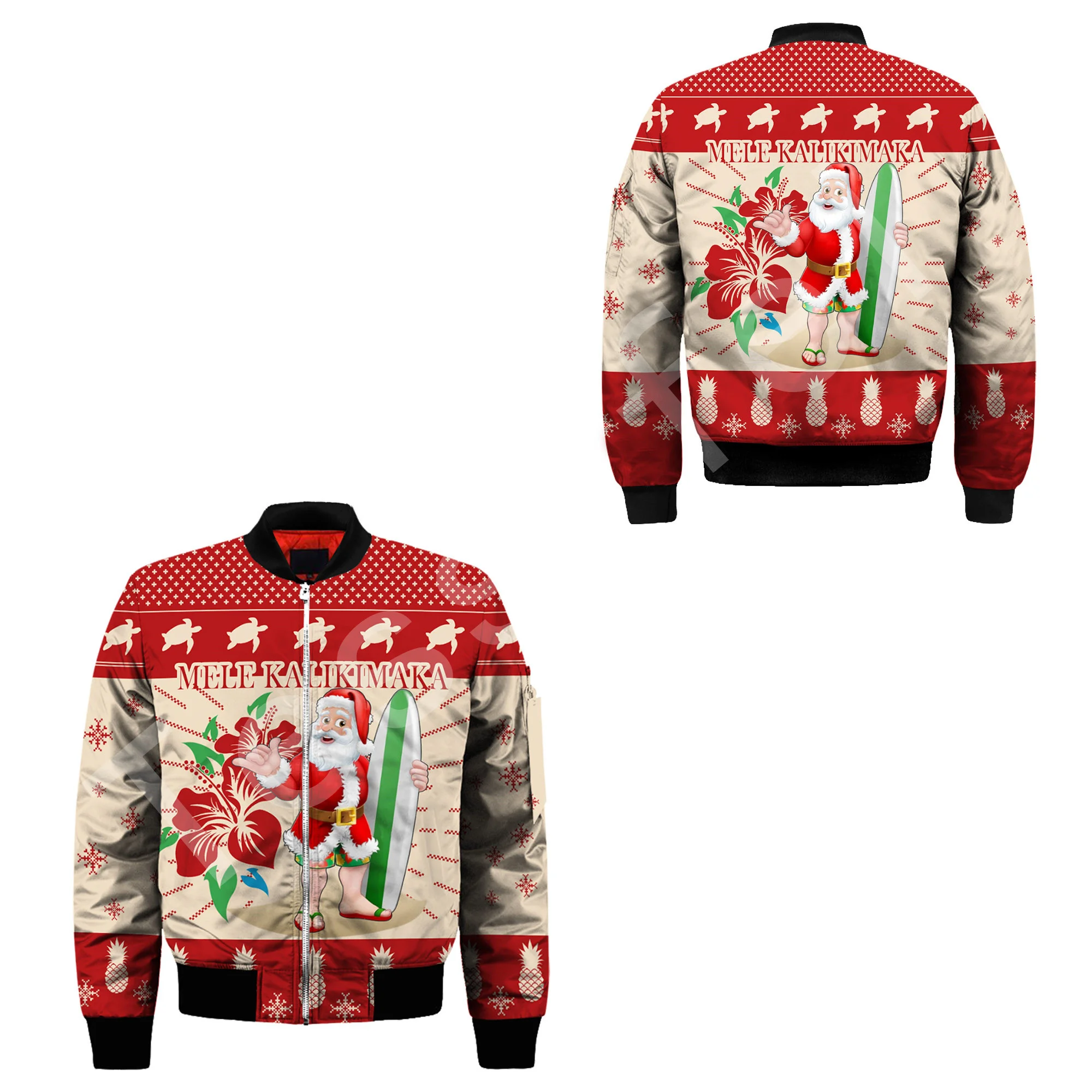 Модная 3d-куртка-бомбер tessвам с принтом гавайской культуры зимняя куртка-бомбер