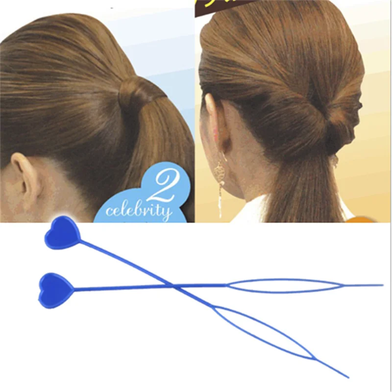 Пластиковые инструменты для укладки хвостиков 2 шт. в комплекте виде конского