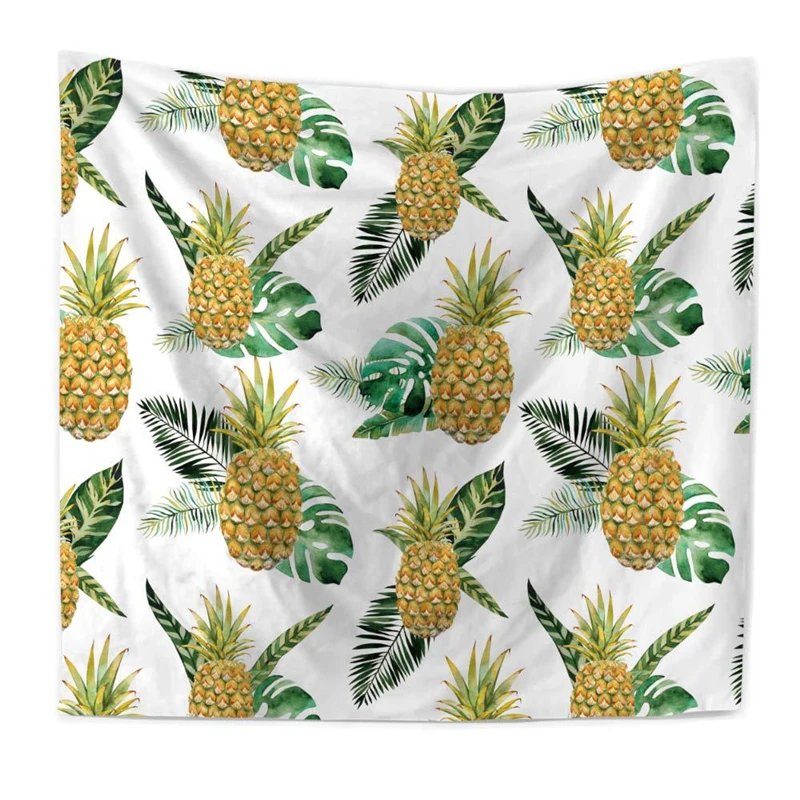 

Summer Ocean Plant PaintingTapestry Wall Hanging Art Features Background Cloth Home Decoration for Bedroom Living Room Dorm