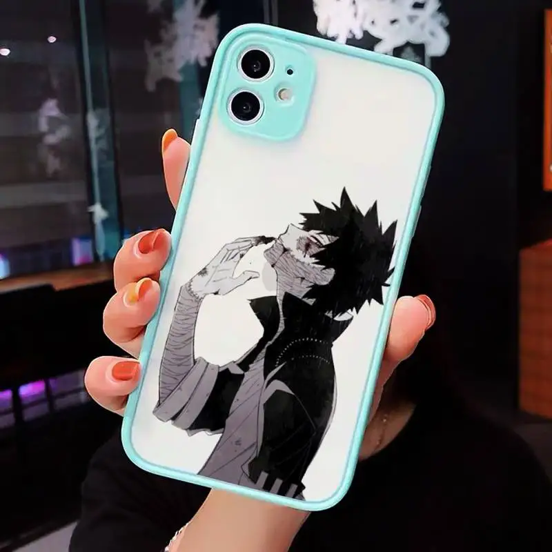 

dabi boku no hero academia manga Phone Case Matte Transparent For iPhone 12 Mini 11 Pro XR XS Max 7 8 Plus