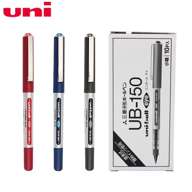 

10pcs/lot UNI Gel Pen UB-150 Straight liquid Neutral Pen 0.38mm/0.5mm Student Office supplies
