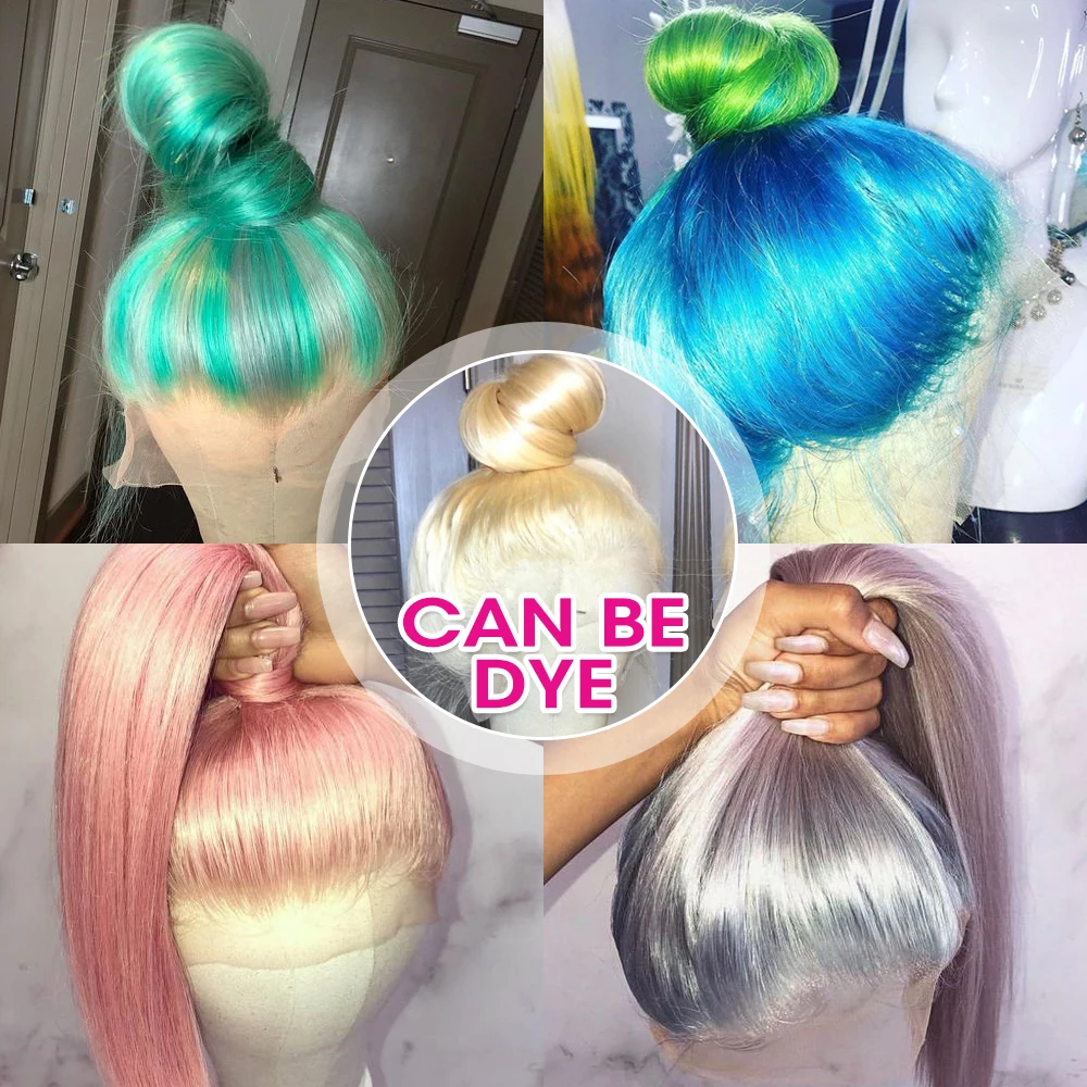 613 блонд кружевные передние парики Remy малазийские прямые волосы человеческие 13X4