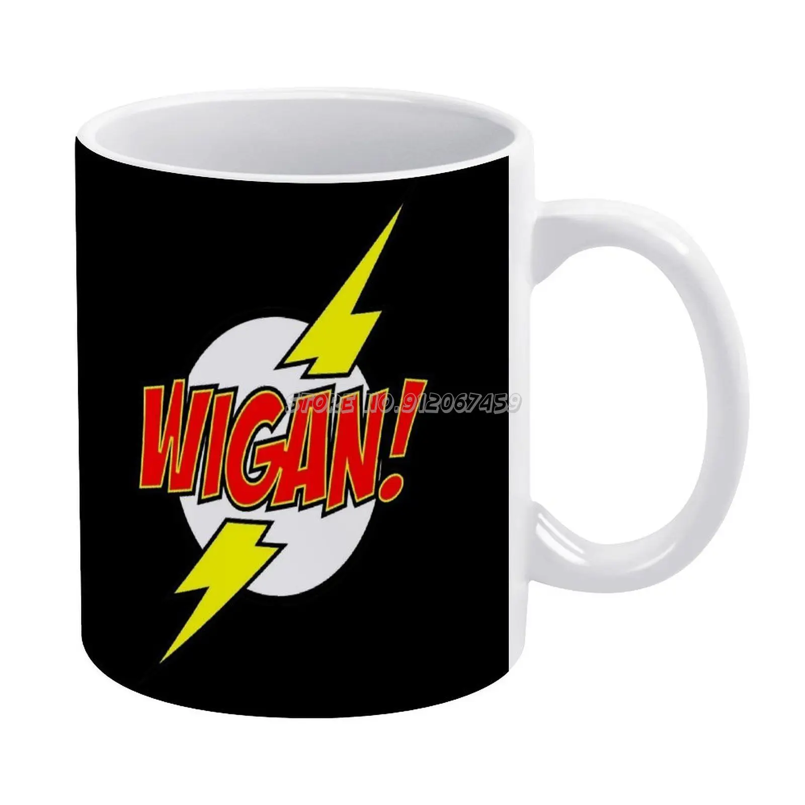 

Wigan Bazinga! Кофейная фотография домашняя мягкая наволочка детства спальня домашний декор хороший подарок Wigan Legend Забавный крутой